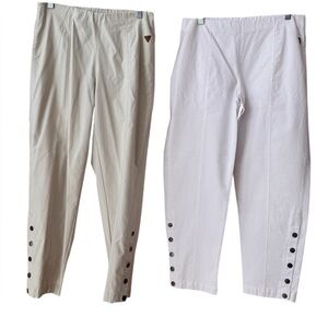 Laurie Stylish White and Khaki Women’s Pants Bundle
